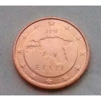 1 евроцент, Эстония 2018 г., AU