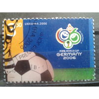 Украина 2006 Футбол, эмблема Михель-2,8 евро гаш
