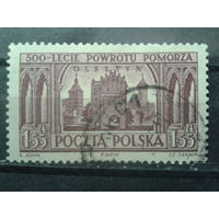Польша 1954 500 лет Польскому Поморью, Ольштын