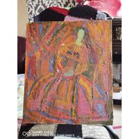 Картина Жнея холст масло художник Беспалов. И 1995 ГОД холст масло аукцион 7 дней