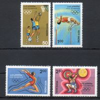 Олимпийские игры в Лос-Анжелесе Индия 1984 год серия из 4-х марок