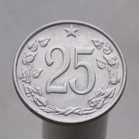 Чехословакия  25 геллеров 1962