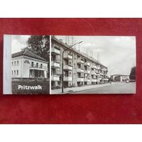 ГДР Прицвальк Pritzwalk набор 9 отрывных ч-б открыток 1974 г