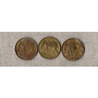 Набор из 3 монет - Конго / Бельгийское Конго /фауна/СЛОН/ 1 франк 1944,1946,1949 /цена за все монеты///Н/
