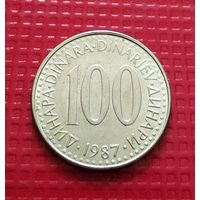 Югославия 100 динаров 1987 г. #30125