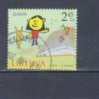 [2436] Литва 2004. Детские книги.Европа.EUROPA. Гашеная марка.