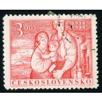 30 лет со дня основания Чешской Республики Чехословакия 1948 год 1 марка