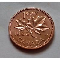 1 цент, Канада 1963 г., proof