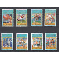 Спорт. Олимпийские игры. Того. 1985. 8 марок с надпечатками. Michel N 1888-1895 (70,0 е)
