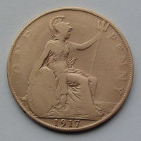 Великобритания 1 пенни. 1917
