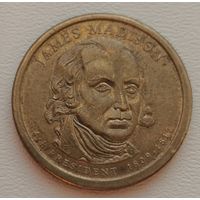 США 1 доллар 2007 P Джеймс Мэдисон 4 Президент