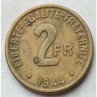 Франция (Оккупация союзниками) 2 франка 1944 г.