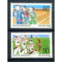 Германия (ФРГ) - 1982г. - Спорт - полная серия, MNH с отпечатками [Mi 1127-1128] - 2 марки