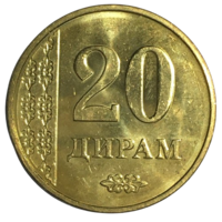 Таджикистан 20 дирамов, 2011 [UNC]