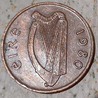 Ирландия 1 пенни, 1980 (14-9-6)