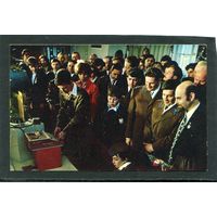 Петр Климук на экспозиции Юные техники - космосу.  1978
