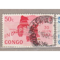 Празднование независимости Карта Конго 1960 год лот 13