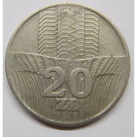 Польша 20 злотых 1974 г