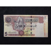 Ливия 5 динар 2004г.