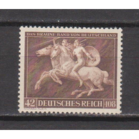 MNH OG ** 3 Рейх. 1941 г. 8-е ежегодное первенство Германии по скачкам Коричневая лента