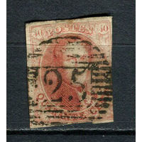 Бельгия - 1858/1861 - Король Леопольд I 40C - [Mi.9ii] - 1 марка. Гашеная.  (LOT Du5)