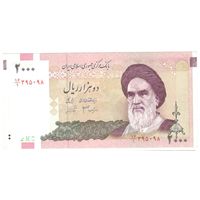 Иран 2000 риалов 2005 P144a первая подпись