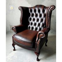 Кожаное каминное кресло Честерфилд, Англия