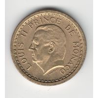 Монако 2 франка 1945 года. Состояние aUNC!