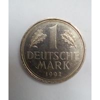 Германия 1 марка 1992J