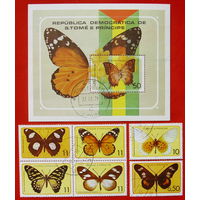 Сан-Топе и Принсипи. ( Блок и 6 марок ) 1979 года.