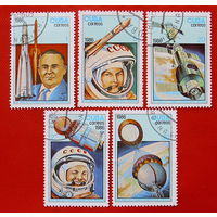 Куба. Космос. ( 5 марок). 1986 года.