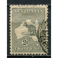 Австралия - 1915/1924 - Кенгуру 2Р - [Mi.41XI] - 1 марка. Гашеная.  (Лот 5EW)-T25P3
