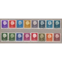 Королева Джулиана Известные люди Нидерланды 1953-1965 год лот 1079 ЕСТЬ ПОЛНЫЕ СЕРИИ 16 марок
