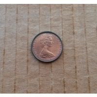 Новая Зеландия, 1 цент 1967 г., первый год чеканки