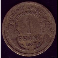 1 Франк 1937 год Франция