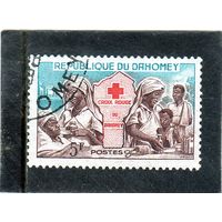 Дагомея. Mi:DY 196. Медсестры и пациенты. Серия: красный Крест. 1962.