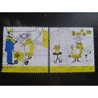 Германия 2007 Почта, комиксы Михель-2,0 евро гаш полная серия