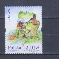 [3] Польша 2004. Туризм.Европа.EUROPA. Одиночный выпуск. Гашеная марка.