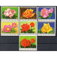 Флора Розы Экваториальная Гвинея  1979 год чистая серия из 7 марок (М)