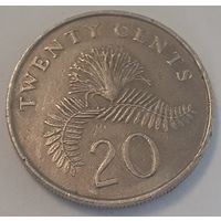 Сингапур 20 центов, 1987 (4-1-4)