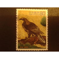 Япония 2002 хищная птица, марка из блока