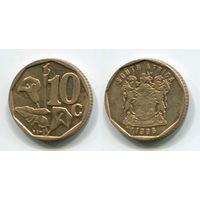 Южная Африка. 10 центов (1996, aUNC)