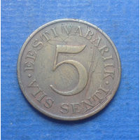 Эстония 5 сенти (центов) 1931