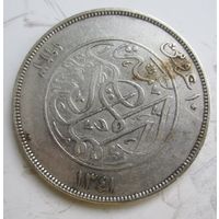 Египет 10 пиастров 1923 Н, серебро  .30-341