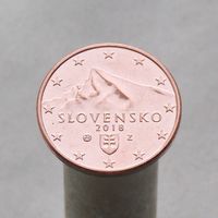 Словакия 5 евроцентов 2018