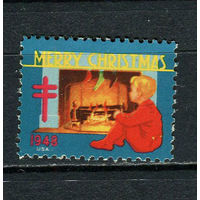 США - 1948 - Рождество и Новый год - 1 виньетка. MNH.  (LOT Gb28)-T10P26