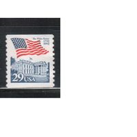 США-1992, (Мих.2213), * (без клея) , Стандарт, Флаг, Белый дом(одиночка),