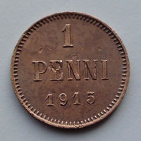 Финляндия 1 пенни. 1915