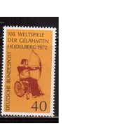 Германия(ФРГ)-1972,(Мих.733), ** , Спорт, Параолимпийские Игры