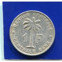 Бельгийское Конго , Руанда - Урунди 1 франк 1957
